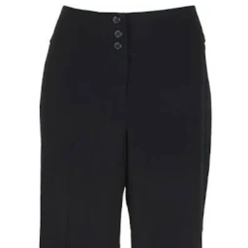 Mid rise wide leg dress pants 12 Short